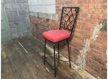 Camino Scroll Wrought Iron Bar Stool, Purchased For $1200