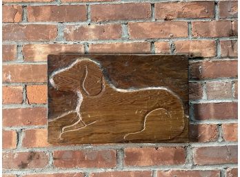 Carved Wooden Dog Picture