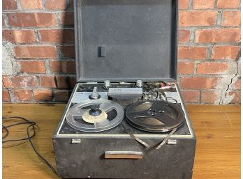 A Vintage Realistic Three Speed Four Track Stereo In Case