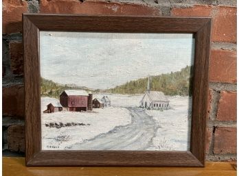 A Ruth Genco Frederix Framed Painting, 1992, 8x10 Inches
