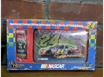 Vintage NASCAR Numbered Limited Edition Tin & Playing Cards