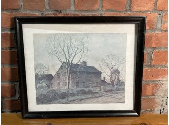 An Older Framed Print, 1940 The Home Insurance Company