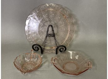 Pink Depression Glass Pieces