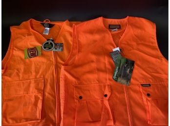 A Remington & Hunters Select Orange Hunting Vest