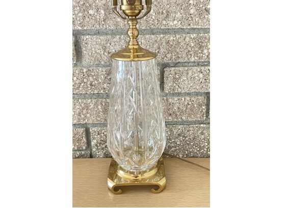 Vintage Johnsonville Cut Crystal Lamp