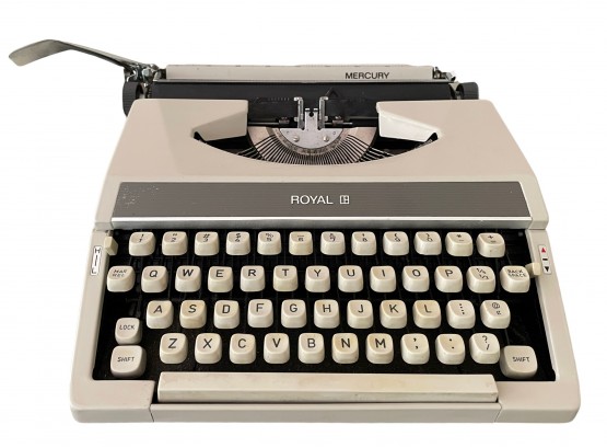 Vintage Portable Royal Mercury Manual Typewriter