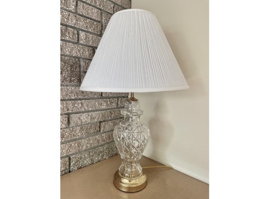 (New Old Stock) Vintage Johnsonville Cut Crystal Lamp
