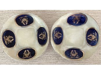 Two Vintage German Fine Porcelain Bone China Small Plates
