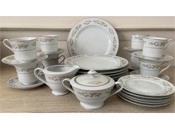 Vintage Fine Bone China Made Exclusively For International Silver Co. '326 Springtime' Partial Set 29 Pieces