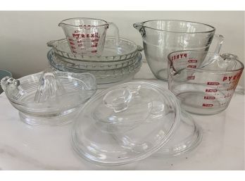 Twelve Piece Vintage Kitchen Glass Lot