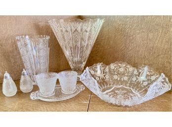 A Collection Of Vintage Cut Crystal (D)