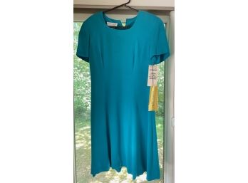Vintage Teal Silk Dress NWT - Morton Myles For The Warrens