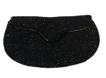 Vintage Black Beaded Bag - Walborg