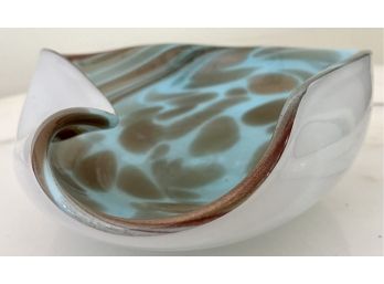 Mid Century Murano Art Glass Freeform Bowl