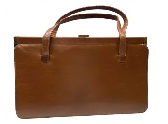Vintage Oblong Brown Handbag - Mondaine