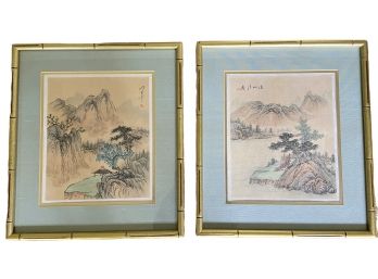 A Pair Of Japanese Signed Prints