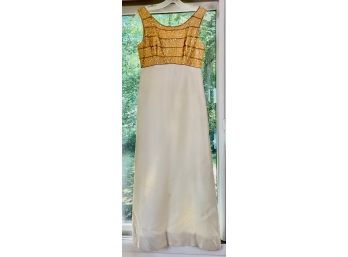 Vintage Top Beaded Floor Length Gown - Mystery Designer