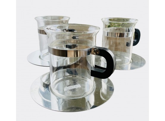 Bodum Coffee Cups With Saucers Set Of Three