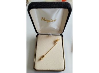 Vintage NAPIER Lapel Pin In Original Box
