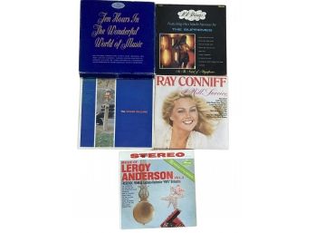 5 Albums Box Of Ten Hours In The Wonderful World Of Music, The Supremes, Roy Conniff And More