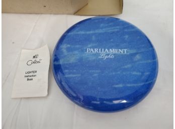 Calibri Marble Ashtray And Lighter Parliament Advertising Set