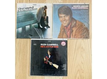 3 Albums Glen Campbell Wichita Lineman, Hey Little One And By The Time I Get To Phoenix