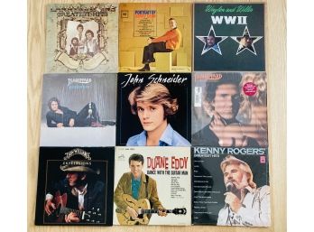 9 Records Country Men Kenny Rogers, Larry Gatlins, Waylon And Willie Don Williams And More