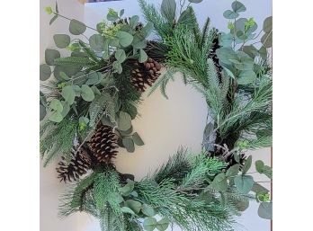 Ever Greens Pine Cones And Eucalyptus Wreath All Year Long