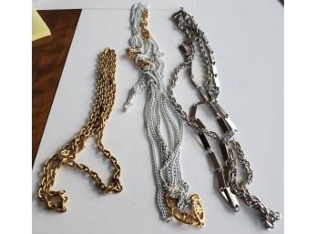 Lot Of 3 Costume Necklaces