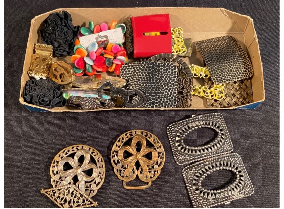 A Group Of  Vintage Shoe Clips