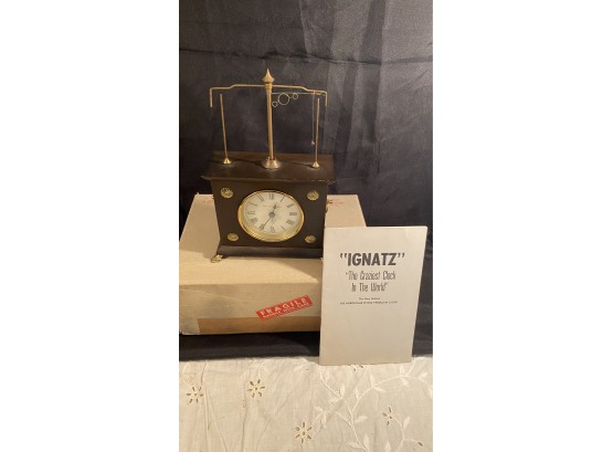A Vintage Genuine HOROLOVAR Crazy Ignatz Flying Pendulum Clock 1960s