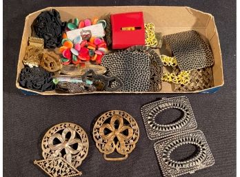 A Group Of  Vintage Shoe Clips