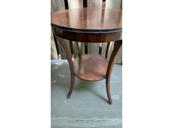 A Classic Drum Mohagany Side Table By Brandt Furniture Maryland