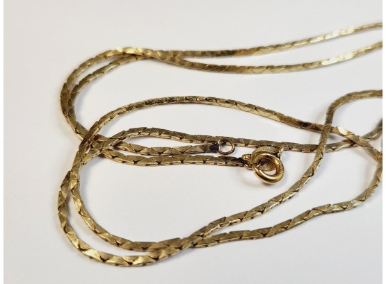 14k Gold FILLED Long Necklace