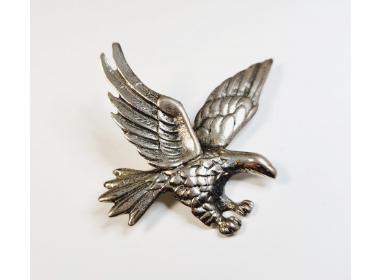 Huge Eagle Solid Sterling Silver Pin/brooch