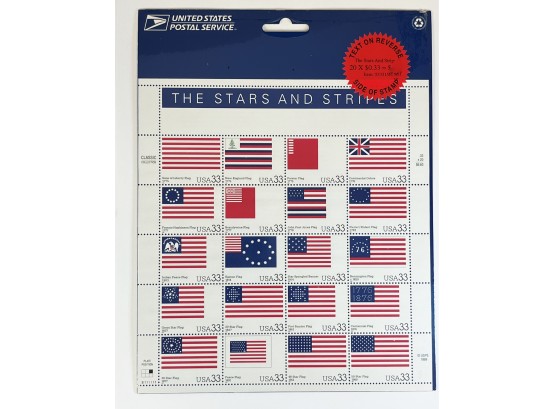 US Stamp 2000 Stars And Stripes Full Stamp Sheet Of 20- 33 Cent - Scott #3403