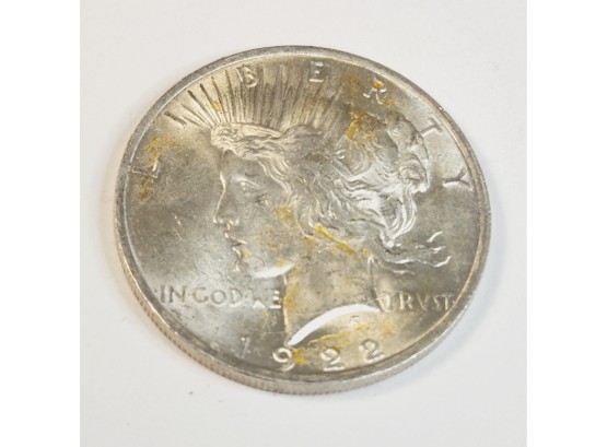 1922 Peace Dollar Silver (100 Years Old) Uncirculated