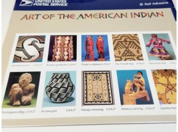 Art Of The American Indian, Full Pane Of 10 X 37-Cent Postage Stamps, USA 2004, Scott 3873