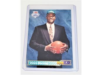 1992-93 Upper Deck Basketball Alonzo Mourning ROOKIE Card NBA