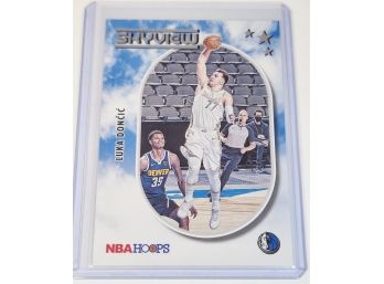2021-22 Panini NBA Hoops Luka Doncic Skyview #11 Dallas MAVERICKS Basketball Card
