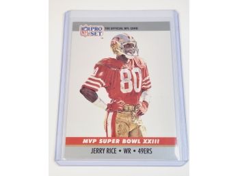 1990 Pro Set MVP Jerry Rice  Super Bowl XXIII Series NFL Football Card #23