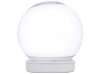 BRAND NEW CRAFTERS - 24 DIY PLASTIC SNOW GLOBES 4.25' X 4' IN SEALED CASE - SHIPPING AVAILABLE