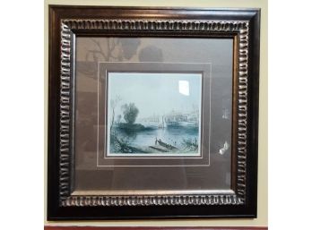 BEAUTIFUL PRINT IN BRONZETONE COLOR FRAME - # 19 - IN EXCELLENT CONDITION