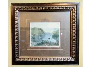BEAUTIFUL PRINT IN BRONZETONE COLOR FRAME - # 20 - IN EXCELLENT CONDITION