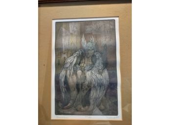 VINTAGE PRINT 'DAEDELUS' SIGNED AND NUMBERED BY ARTIST - ITEM # 37