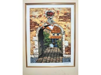VINTAGE SERIGRAPH BY ARTIST VIKTOR SHVAIKO 'THE MASK' - SIGNED AND NUMBERED - ITEM # 33