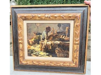 VINTAGE OIL PAINTING ON CANVAS - SIGNED BY ARTIST GERARD KNIPSCHER # 5