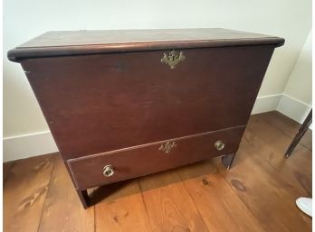 Antique Blanket Chest With Drawer