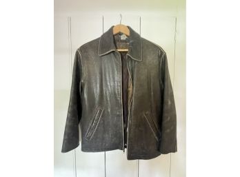 J Crew Leather Jacket Size XL