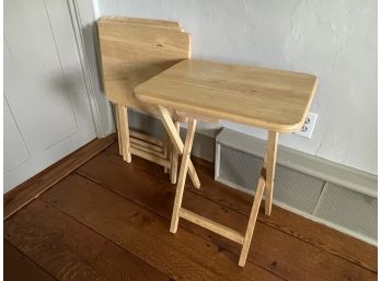 Set Of 4 TV Tray Tables